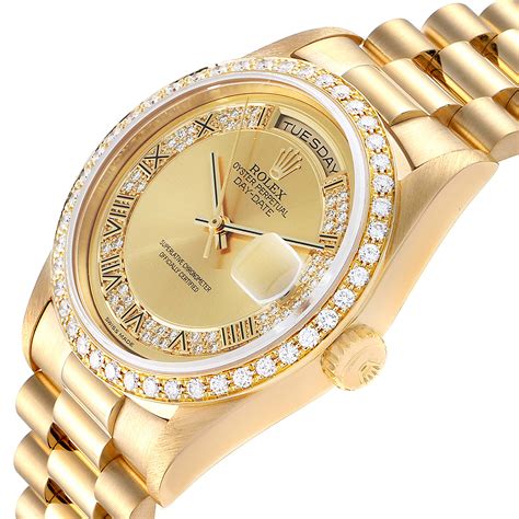 rolex men diamond watch